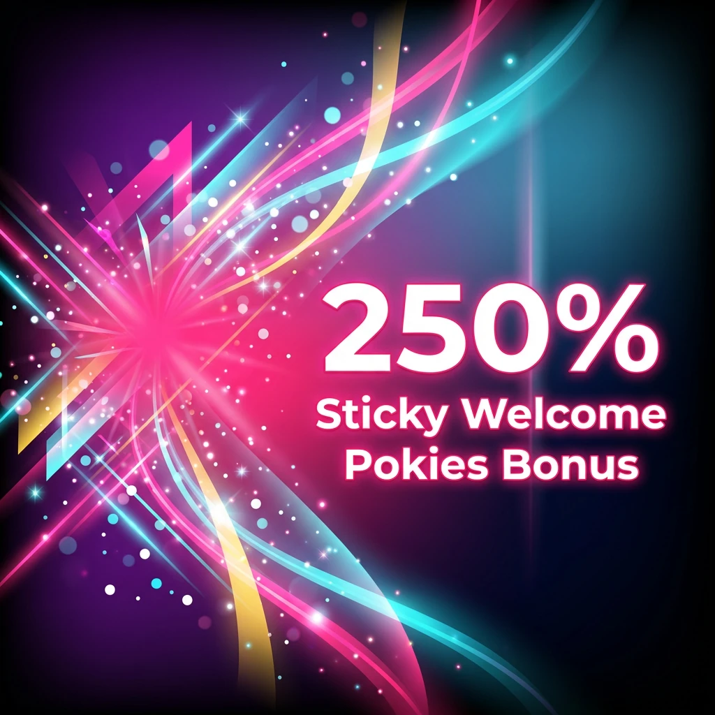250% Sticky Welcome Pokies Bonus